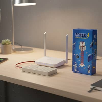 12V Router Power Bank - 20,000 mAh Mini UPS