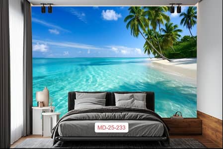 3D Wall Paper Wallpanels Wpc Panels Wood floor Window Blinds Marble Sh