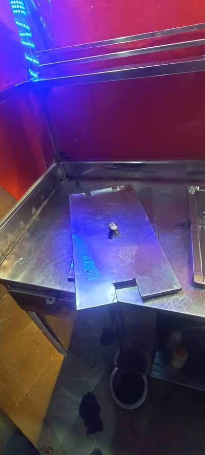 deep fryer fries cart