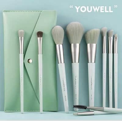 2 in 1 reusable makup brushes set for blending and contouring