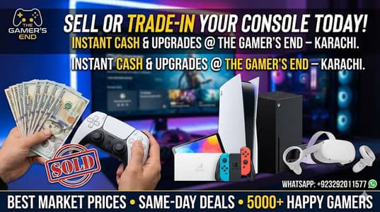 We will Buy Your PS4s XBoxs at Best prices. Sell them to Us