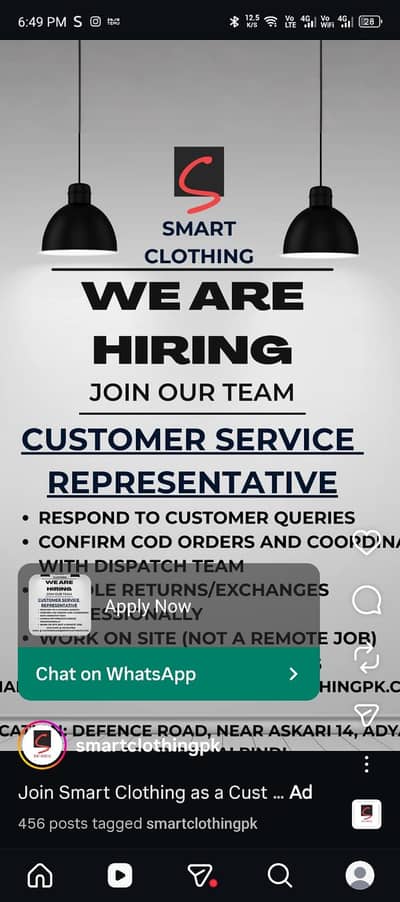 Customer Service Representative