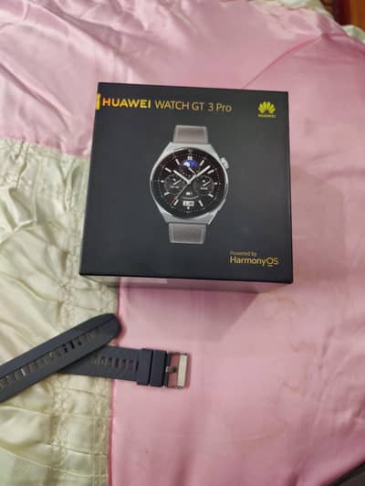 Huawei Watch GT3 pro with box accessories mint condition.