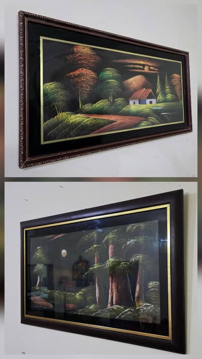 Two(2) Elegant Scenic Wall Painting