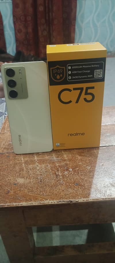 realme c75 8/256 complete box