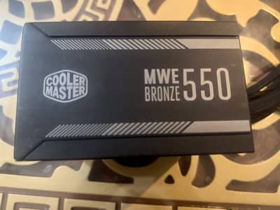 Cooler Master 550 watts 80 plus bronze Power Supply Unit
