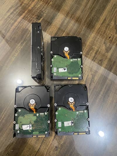 Sata used hard drives 1 TB, 3 TB, 500gb, 160gb
