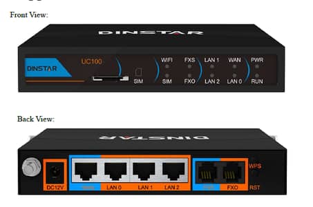 The Dinstar UC100-1G1S1O-V122