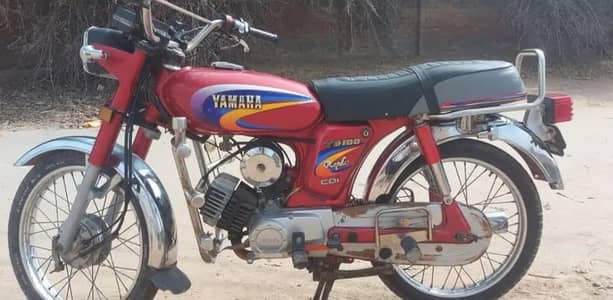 Yamaha Royal yb 100 for sale, 2005 model, mianwali number 750