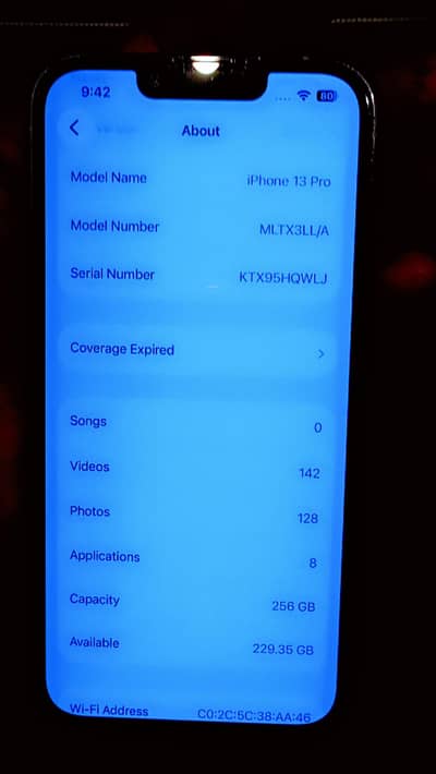 13 pro NON PTA 256gb  87 battery health