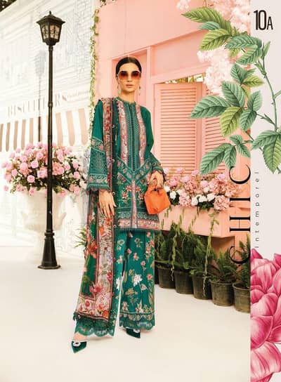 high quality fabric and chikenkari