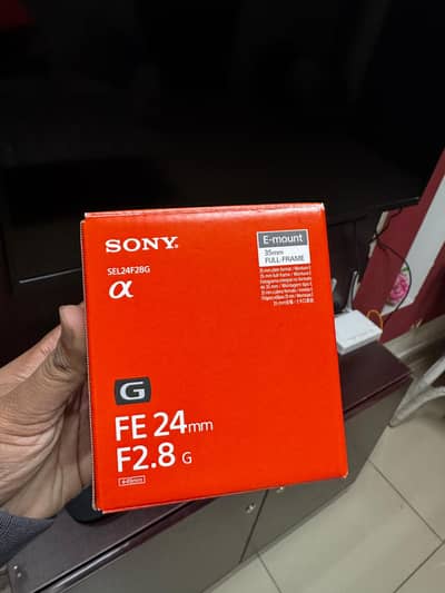 Brand New Sony 24mm 2.8 g lense, Sony E-Mount