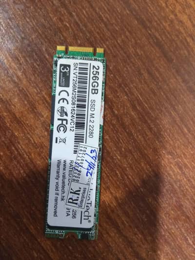 ValueTech 256GB NVMe M. 2 SSD 2280 – Excellent Condition
