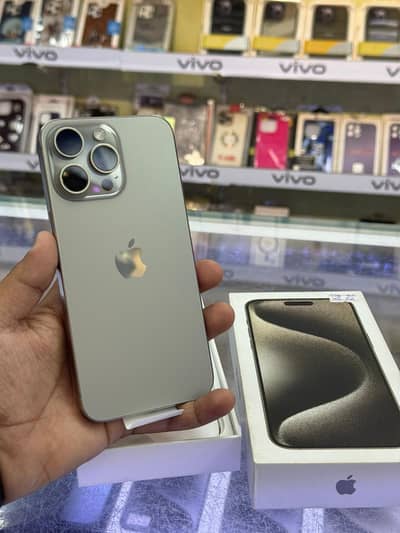 iPhone 15 Pro (Natural Titanium color) 512gb PTA Approved