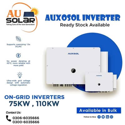 Auxsol Inverters / 6KW / 8KW / On Grid / hybrid / Solar Solutions