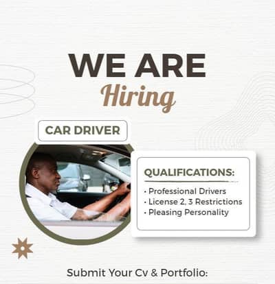 Driver Required for home and indrive