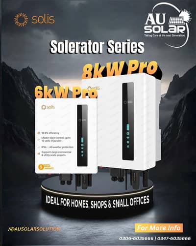Solis 6KW Pro / 8kw pro / solar panels / lithium batteries / solis