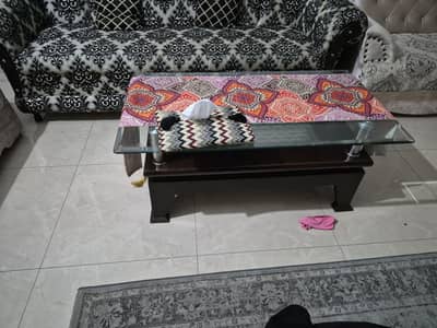 center table with glass top