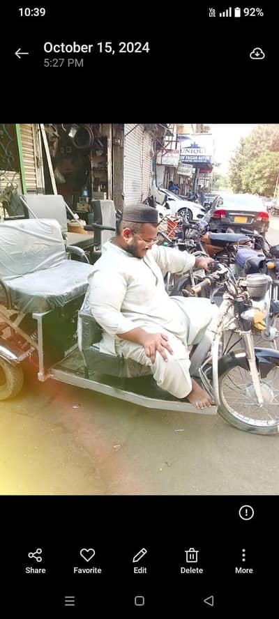 motor cycle disabled person