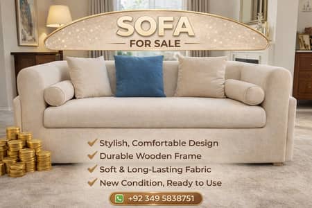 3 Seater Sofa Brand New – Modern Luxury Fabric Couch