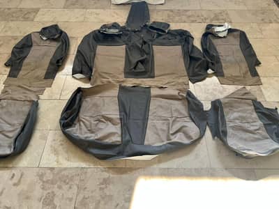 Honda civic beige color seat covers leather