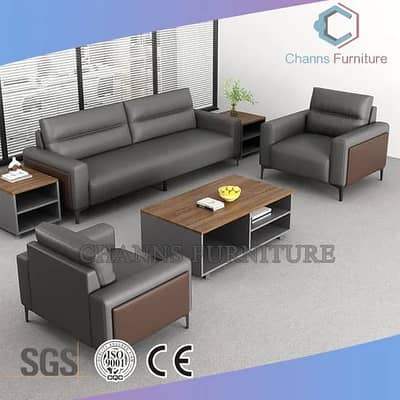 Sofa Set - 6 Seater Sofa -Lather Sofa - Office Sofa - Wooden Sofa