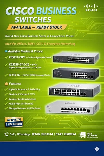 Cisco Business Switches | Offices, SMEs & CCTV Networking | Cisco |SM