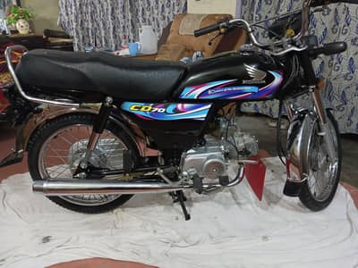 Honda CD 70 black color open letter good condition