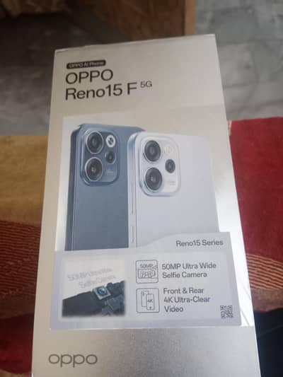 Oppo Reno 15f 5g complete box 2day use 8gb ram 256gb rom