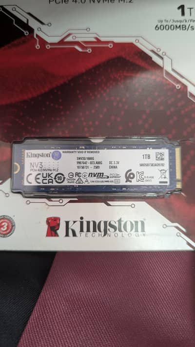 Kingston NV3 – 1TB, PCIe 4.0 NVMe M. 2