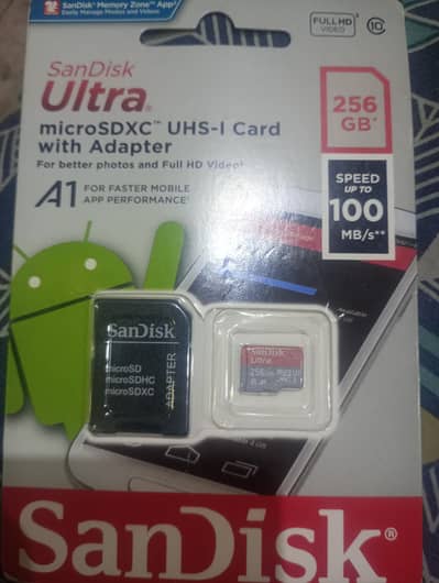 sandisk ultra micro sdxc uhs-I card 256gb