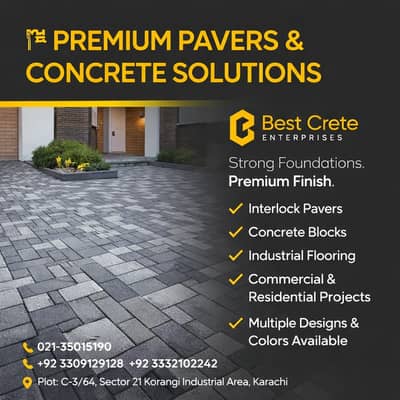 Road & Driveway Pavers | Solid Cement Blocks Available