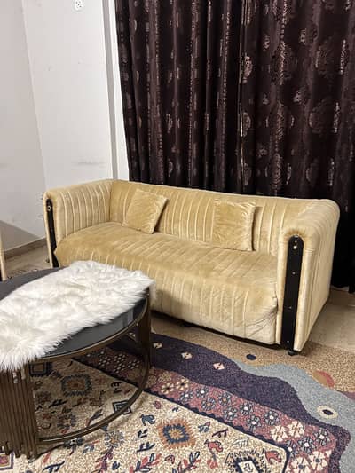 5 seater velvet sofa set