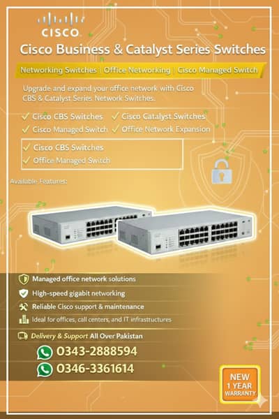 Cisco Network Switch | CBS & Catalyst Series | Brand New |CBS Network