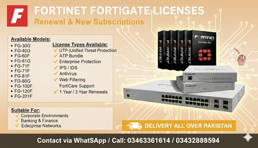 Fortinet FortiGate Licenses – Renewal & New Subscription | Licenses