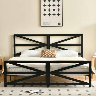 double bed / bedset / iron bed / Bed / Furniture / bed