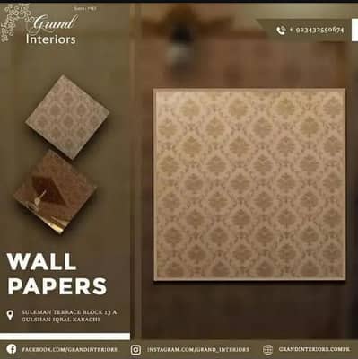 Wallpapers wall morals wall panels wpvc panels by Grand interiors