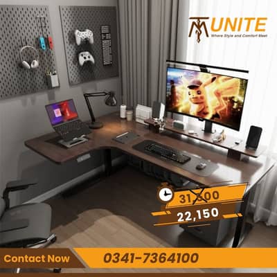 6 Feet L Shape Corner Gaming Desk | Gaming Table | Computer Table