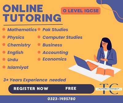 Hiring O/A Level Specialist & IGCSE Tutors | Online & Home | High Pay