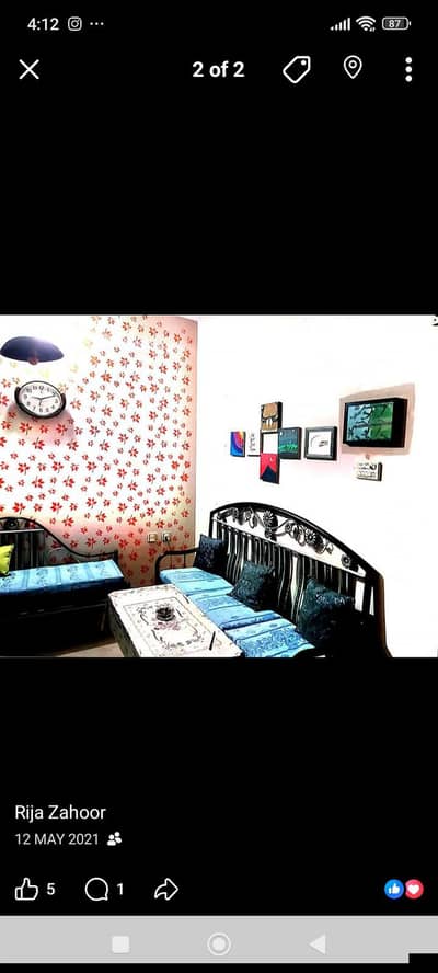 iron rod sofa set in black and silver colour with wooden glass table