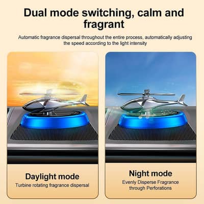 Solor power rotating helicopter  air freshner