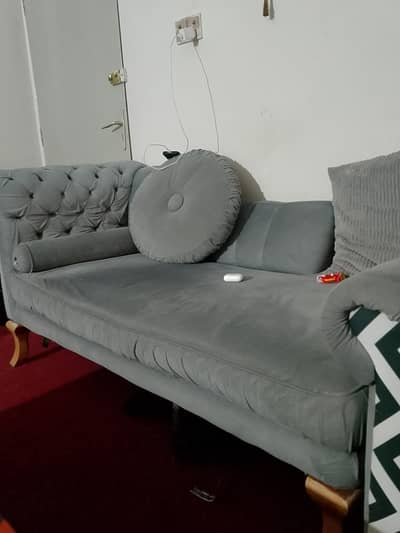 six seater sofa set + 2 coffee chair