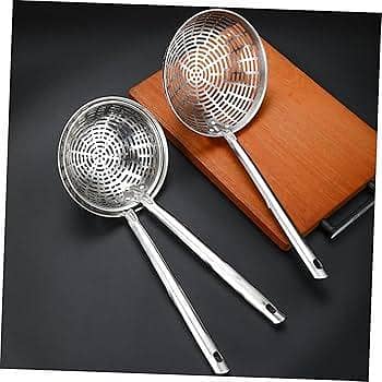 Cooking Kitchen Utensil Insulated Noodle Spoon Skimmer Ladle Strainer Spoon Pasta Ladle Food Strainer Frying spoon