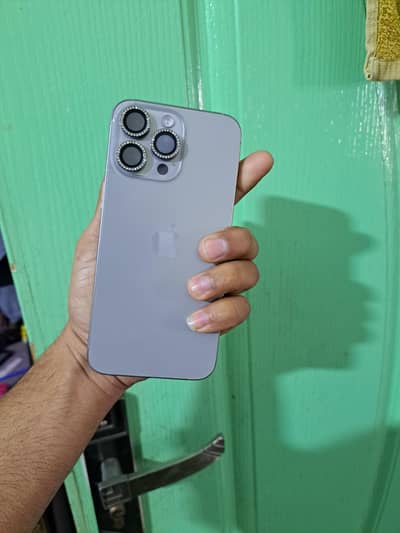 15promax silver titium 256GB non pta jv 100%orignal no any fault