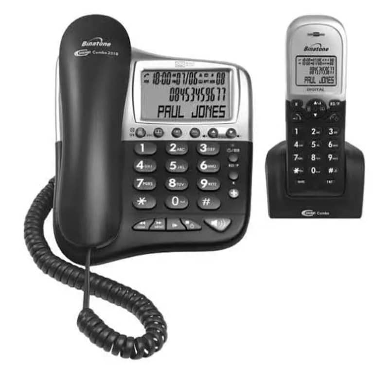 Cordless Handsets Binatone With Intercom Function in 2 Handsets Ptcl 0