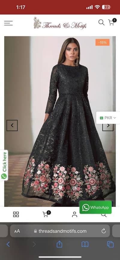 Threads and motifs gown