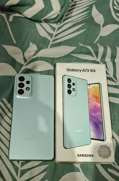 Samsung Galaxy a73 mobile bil kul ok hai condition 10 by 10