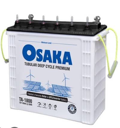 OSAKA TALL TUBLER BATTERY 185AH