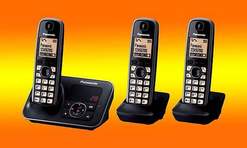 Cordless Phone Set Panasonic 3 Handsets Ptcl Landline Phone Set