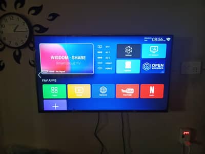 led Android tv 46 inch complete box